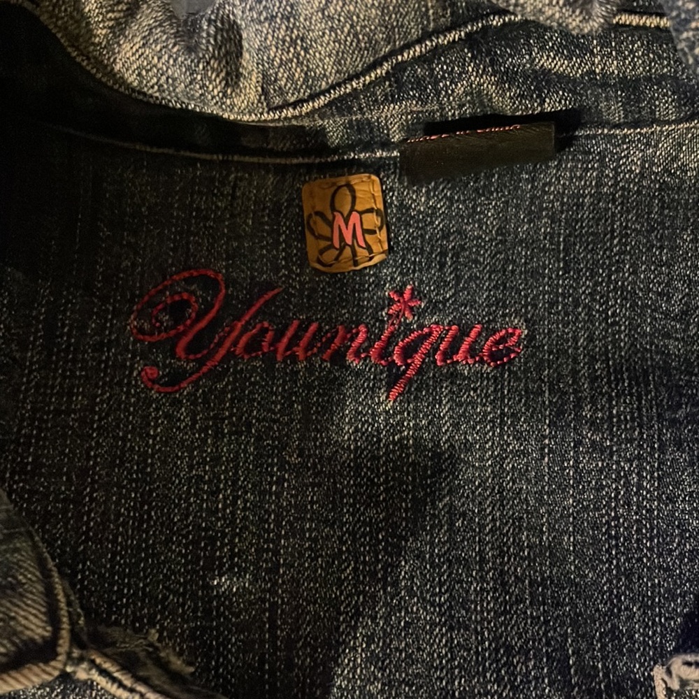 Cropped Demin Jacket Size M - Picture 2 of 3